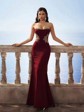 Noble Elegant Off Shoulder Burgundy Vintage Palace Hollow Out Sequin Sexy Mermaid Formal Evening Prom Gown Bridesmaid Dress
